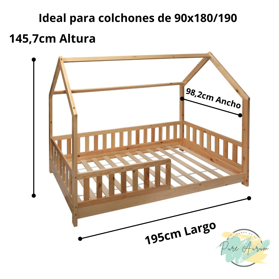 Cama Montessori PureBosco® 90x190cm